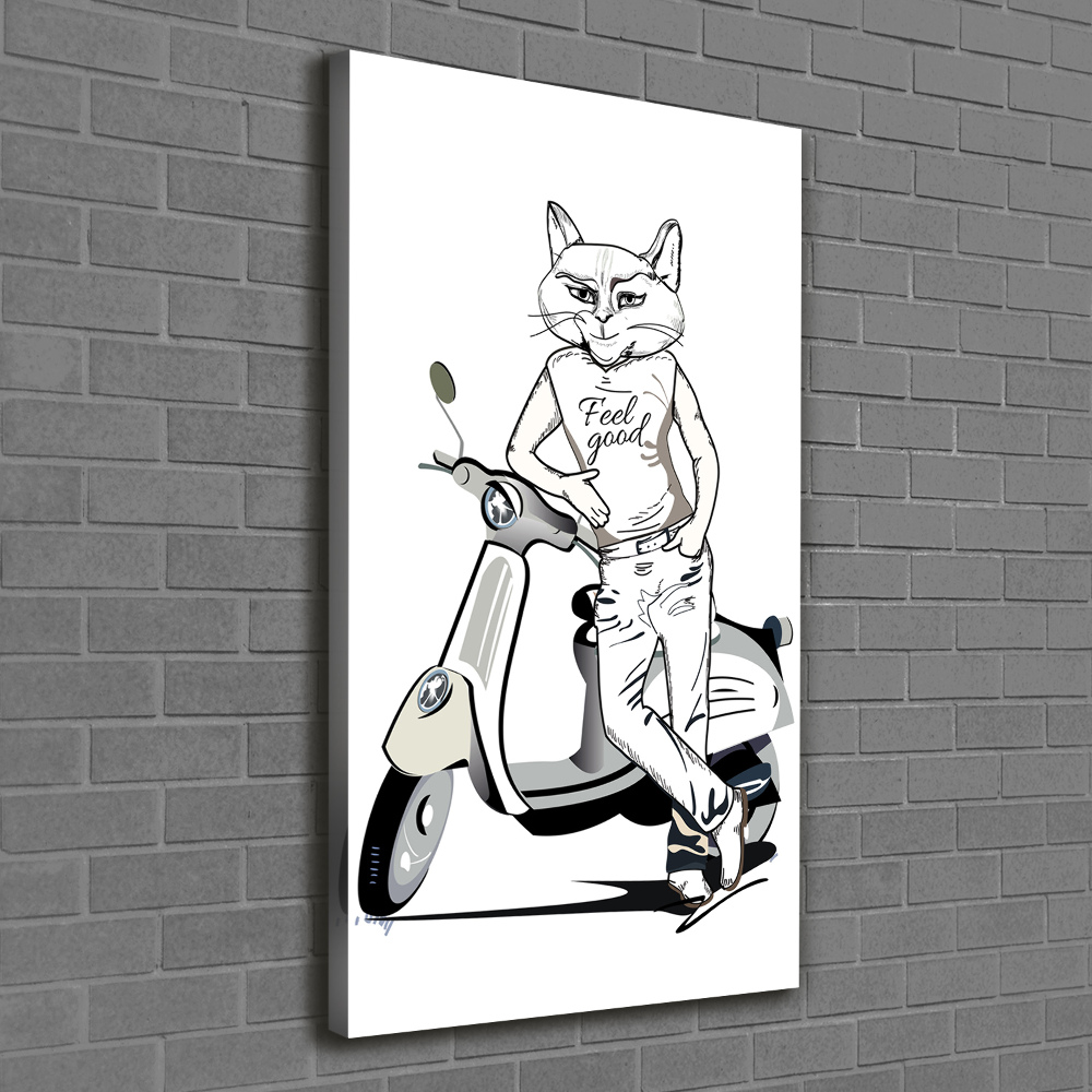 Large canvas wall art Cat