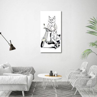 Large canvas wall art Cat