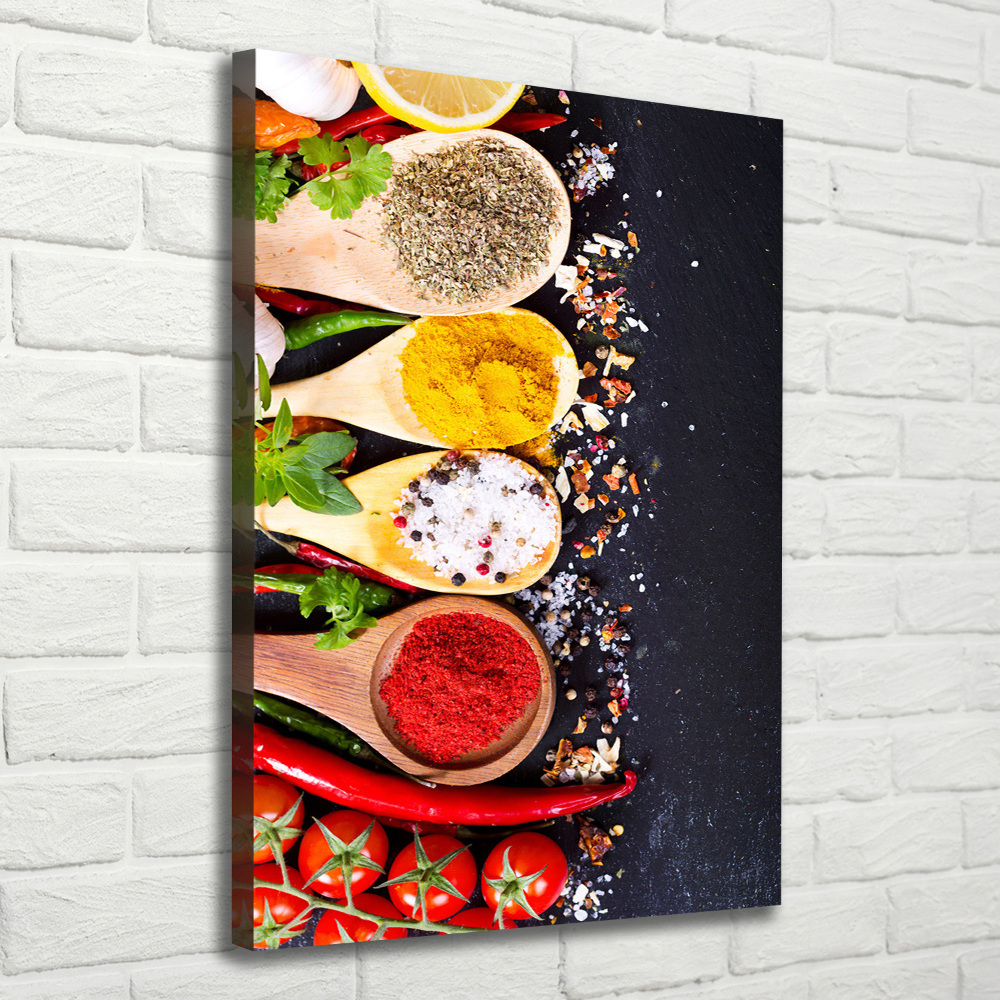 Canvas wall art Spices