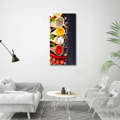 Canvas wall art Spices