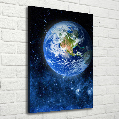 Canvas wall art Globe