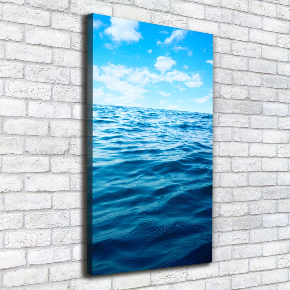 Canvas wall art Sea water