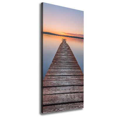 Canvas wall art Wooden pier