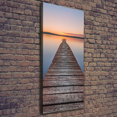 Canvas wall art Wooden pier