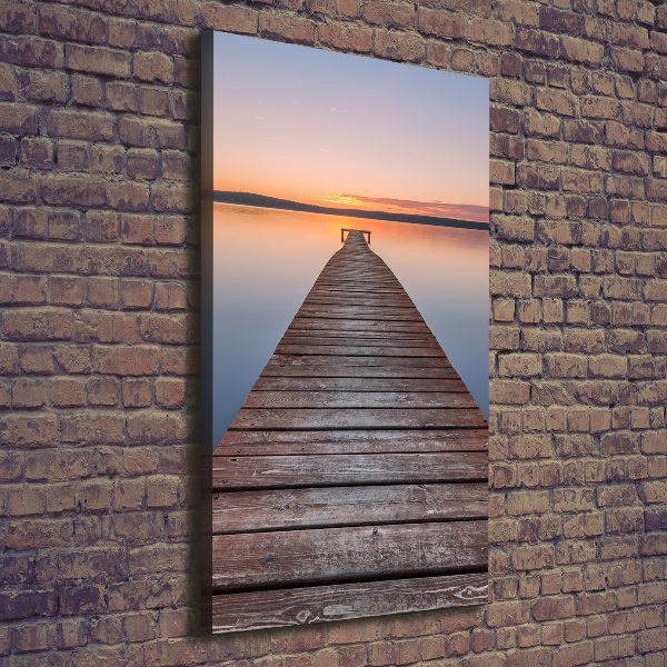 Canvas wall art Wooden pier