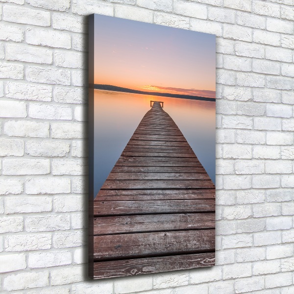 Canvas wall art Wooden pier