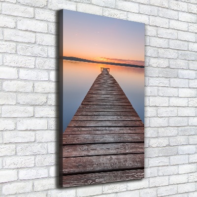 Canvas wall art Wooden pier