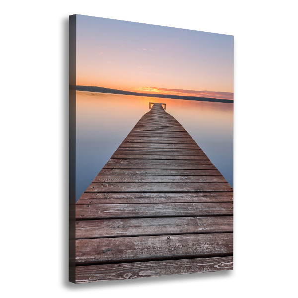 Canvas wall art Wooden pier