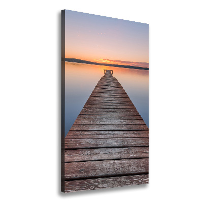 Canvas wall art Wooden pier