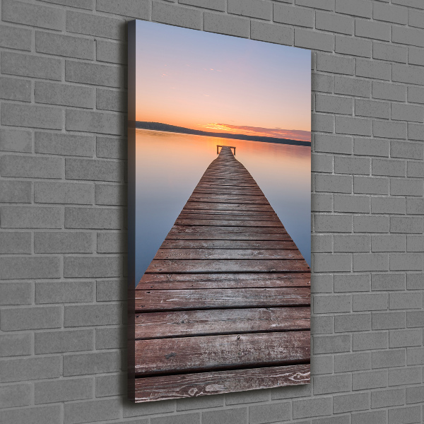 Canvas wall art Wooden pier