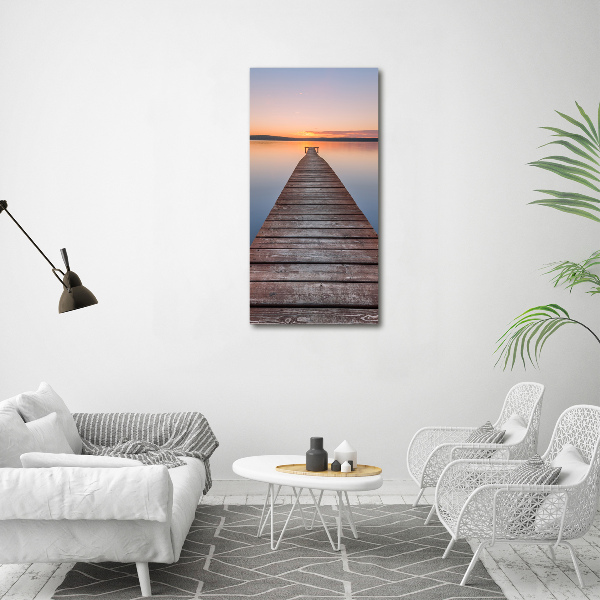 Canvas wall art Wooden pier