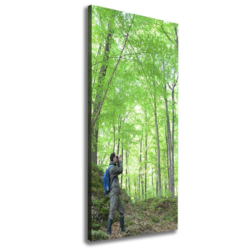 Wall art canvas large Ornithologist