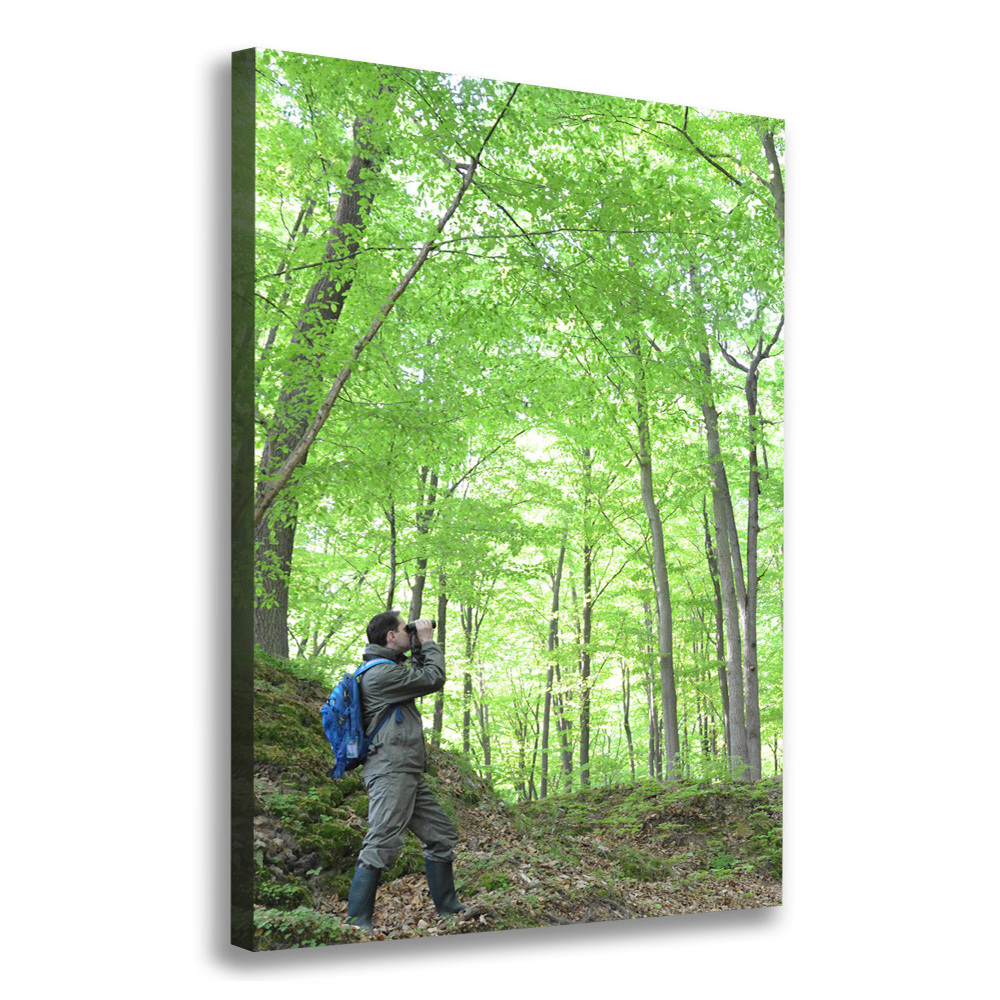 Wall art canvas large Ornithologist