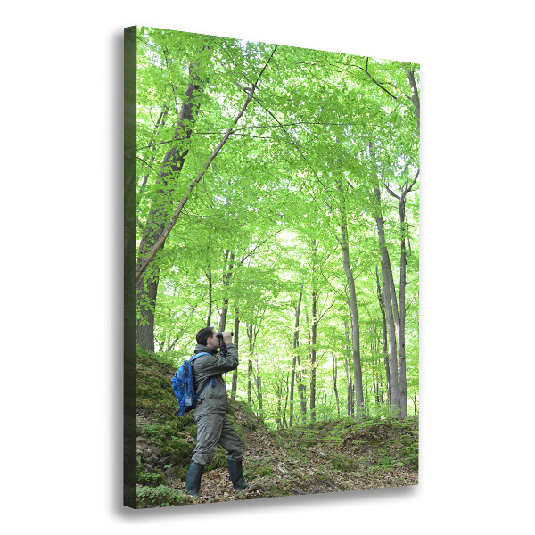 Wall art canvas large Ornithologist