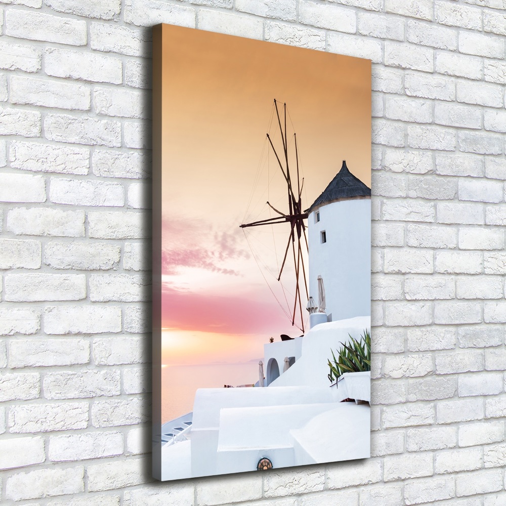 Picture canvas print Santorini Greece