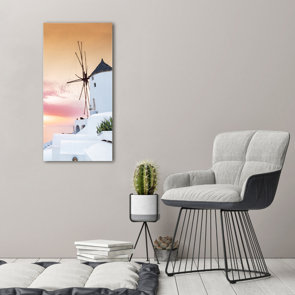 Picture canvas print Santorini Greece