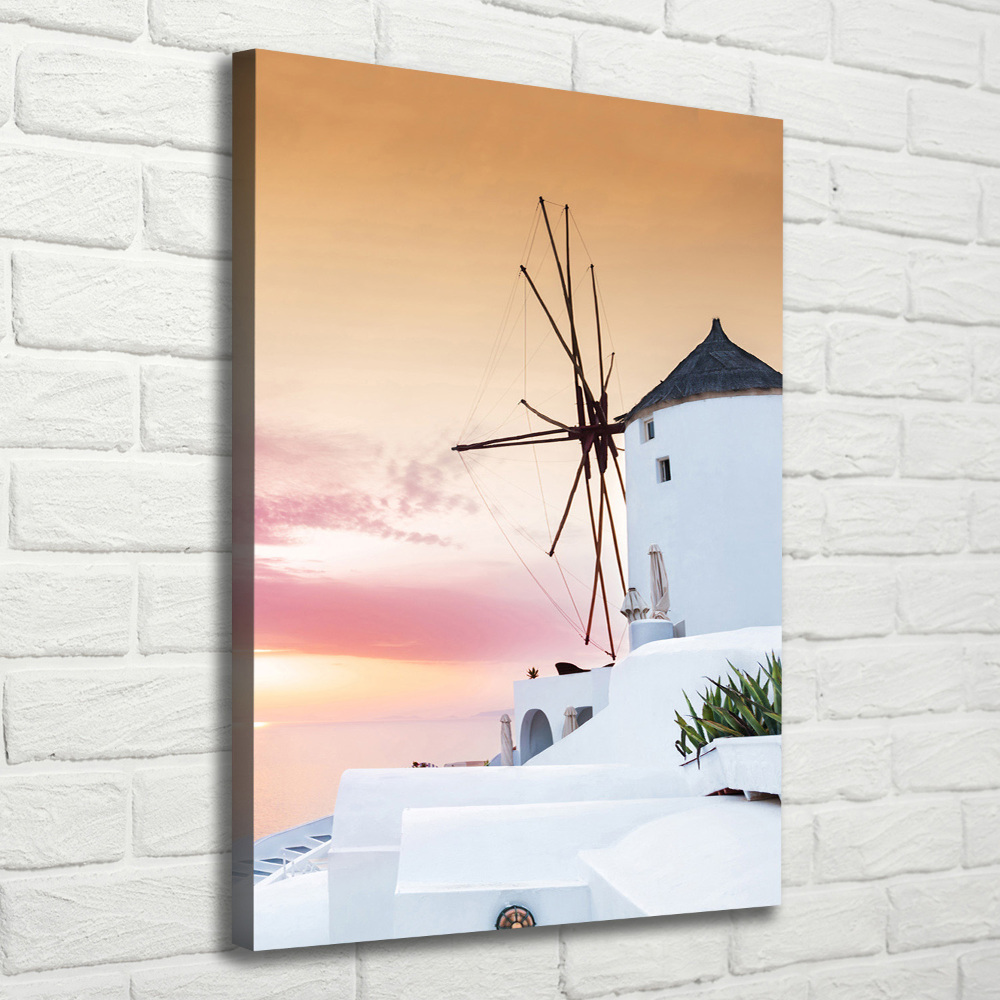 Picture canvas print Santorini Greece