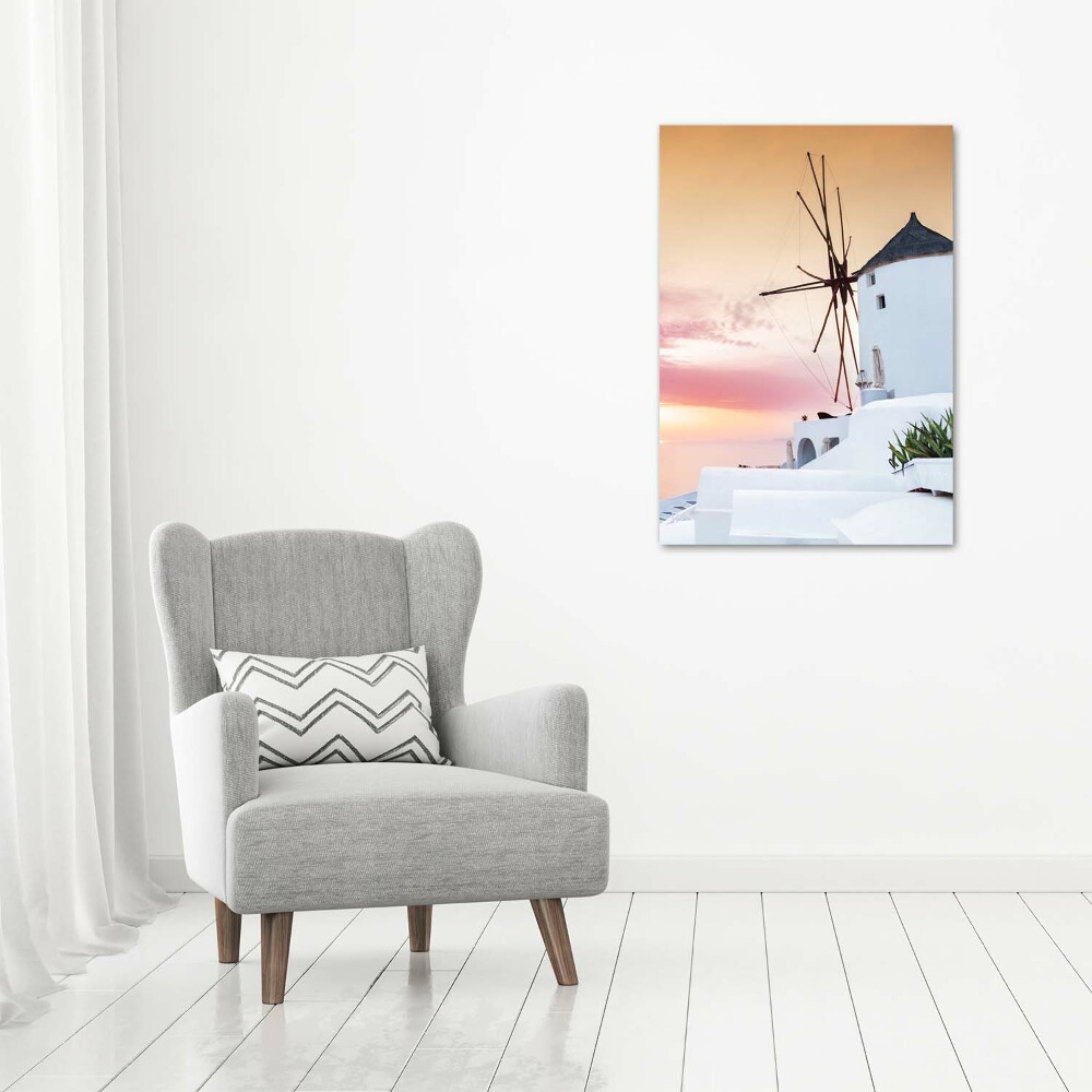 Picture canvas print Santorini Greece