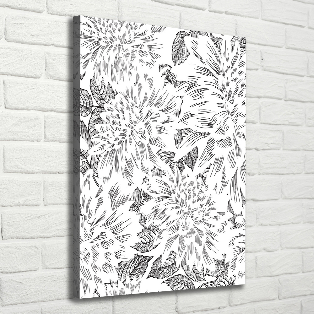 Large canvas wall art Peonies