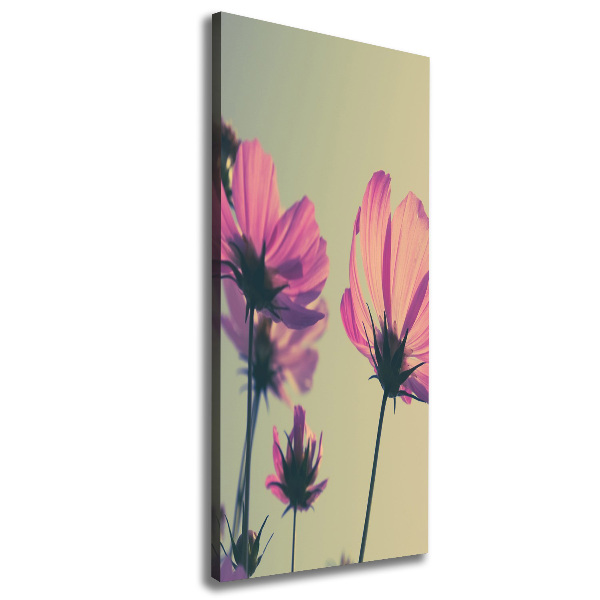 Large canvas wall art Pink flowers