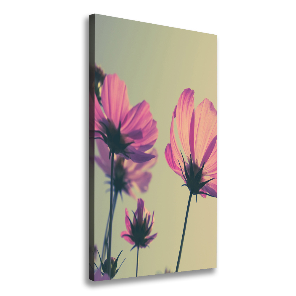 Large canvas wall art Pink flowers