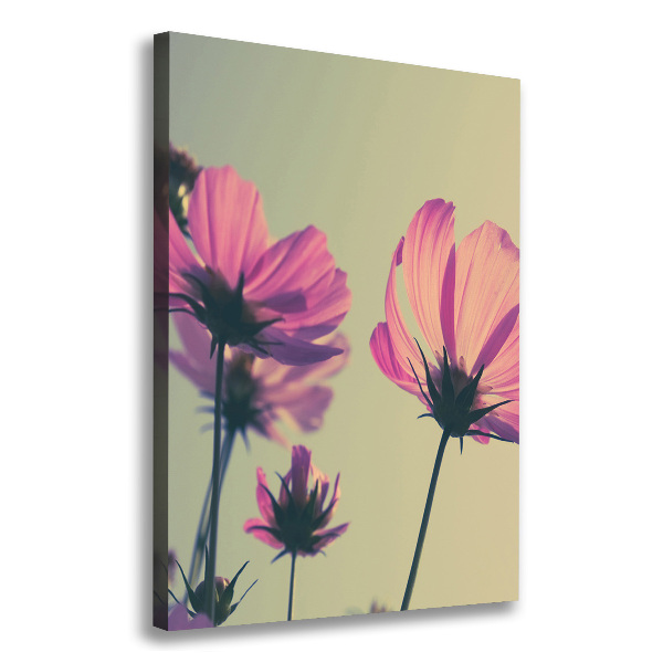 Large canvas wall art Pink flowers