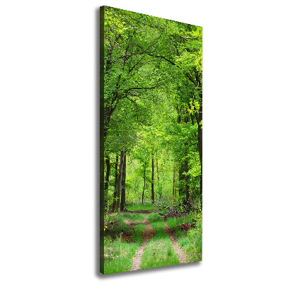 Large canvas wall art Green Forest