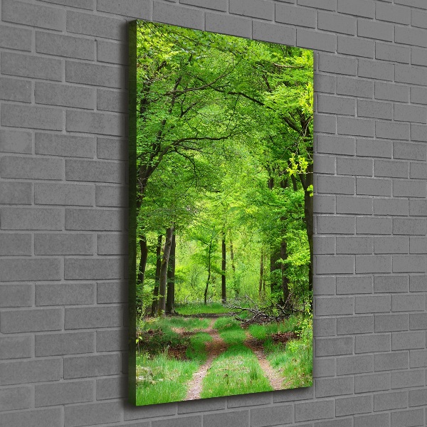 Large canvas wall art Green Forest