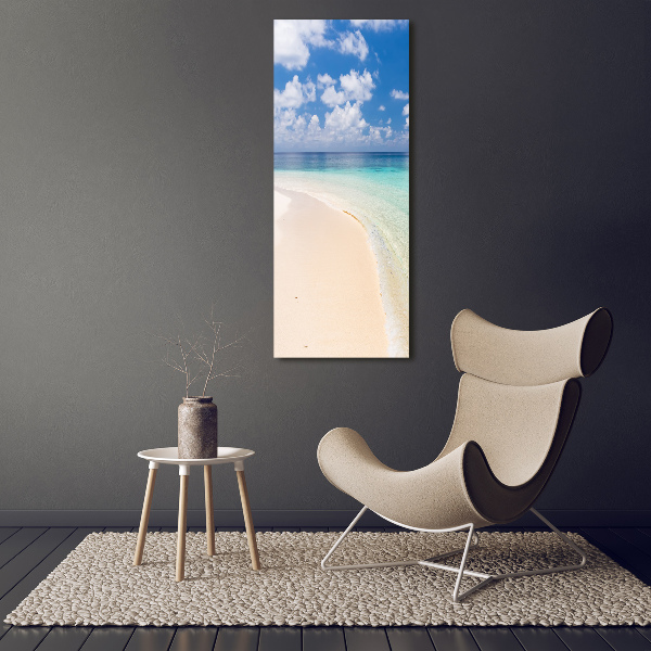 Large canvas wall art Maldives beach