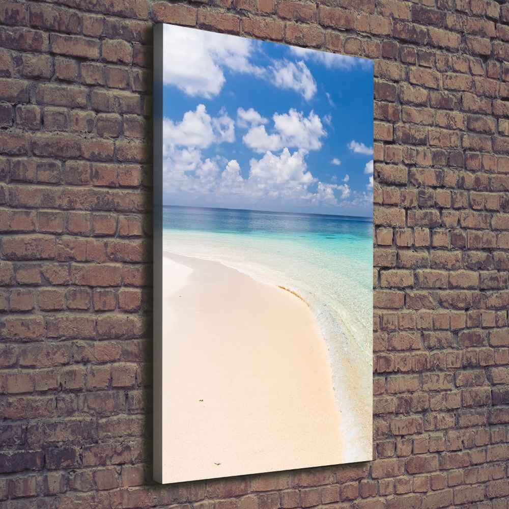 Large canvas wall art Maldives beach