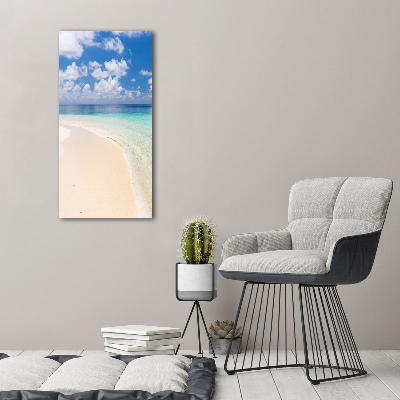 Large canvas wall art Maldives beach