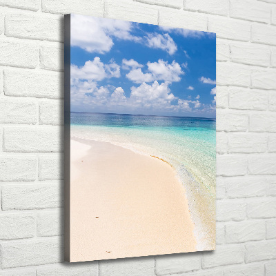 Large canvas wall art Maldives beach