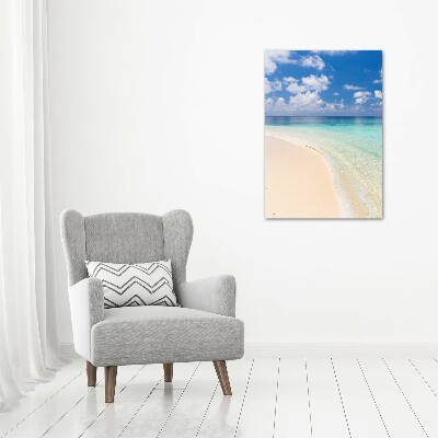 Large canvas wall art Maldives beach