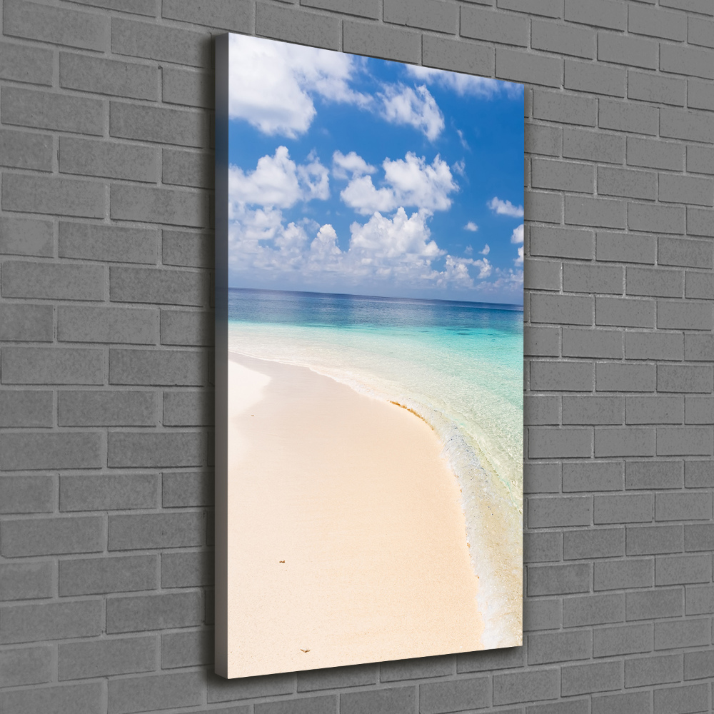 Large canvas wall art Maldives beach