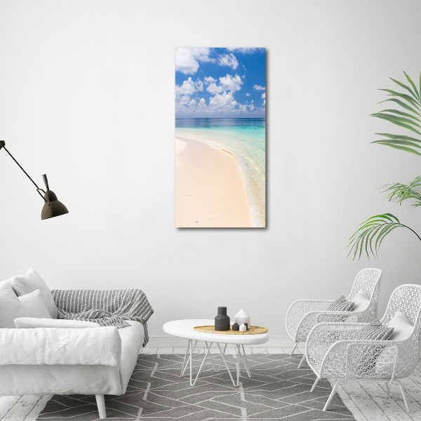 Large canvas wall art Maldives beach