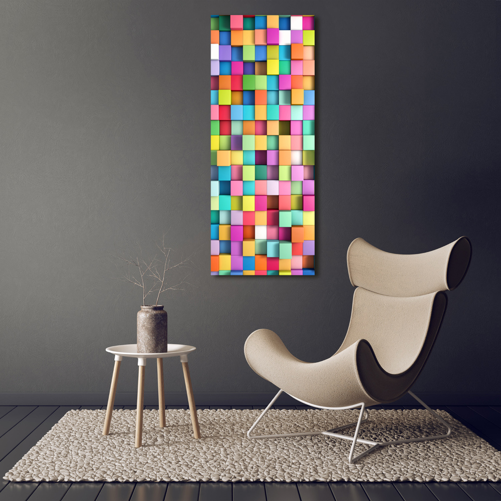 Large canvas wall art Squares abstraction