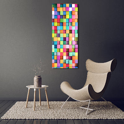 Large canvas wall art Squares abstraction