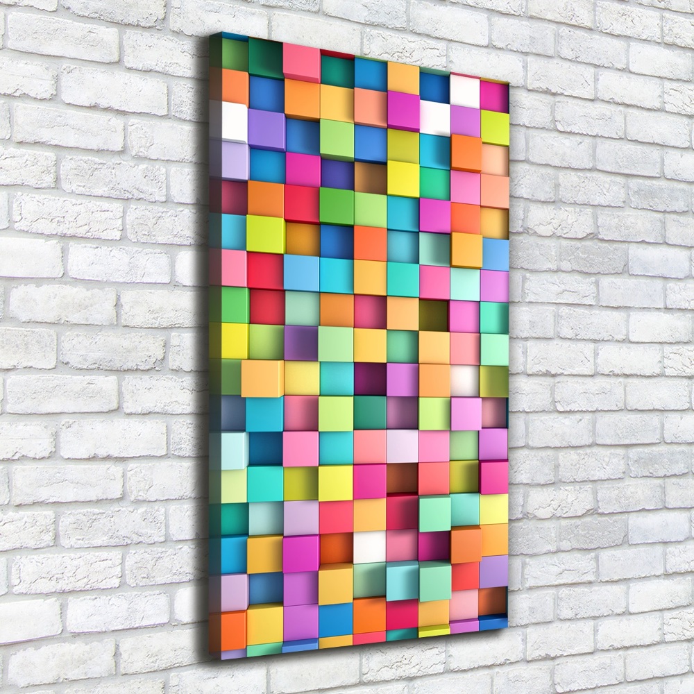 Large canvas wall art Squares abstraction