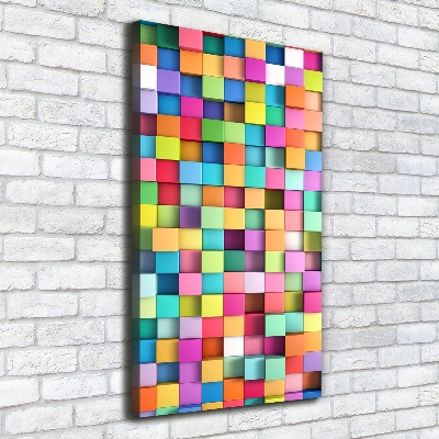 Large canvas wall art Squares abstraction