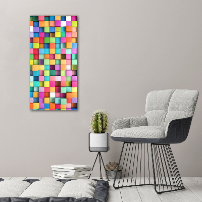 Large canvas wall art Squares abstraction