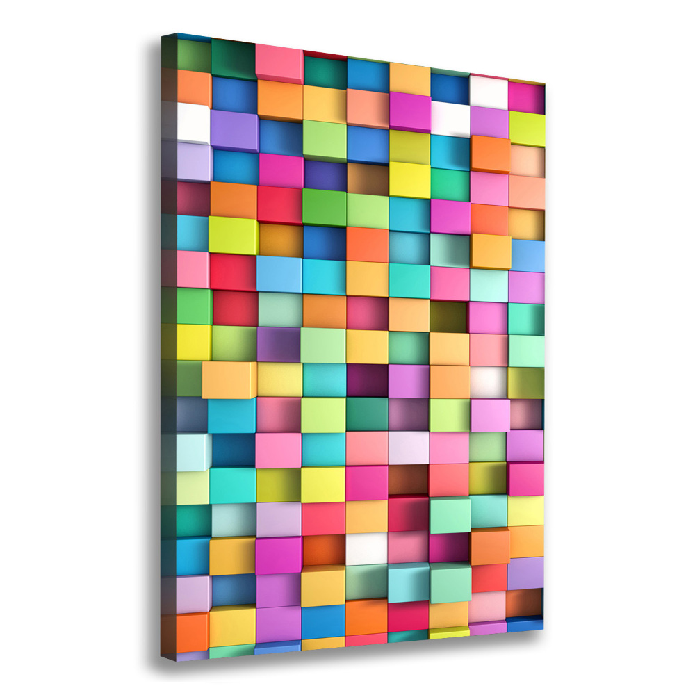 Large canvas wall art Squares abstraction