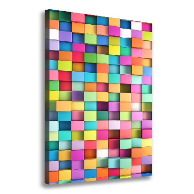 Large canvas wall art Squares abstraction