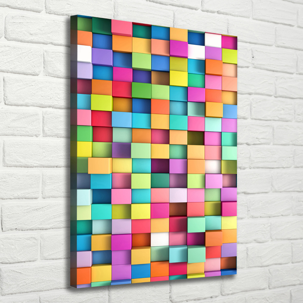 Large canvas wall art Squares abstraction