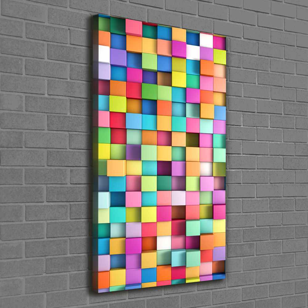 Large canvas wall art Squares abstraction