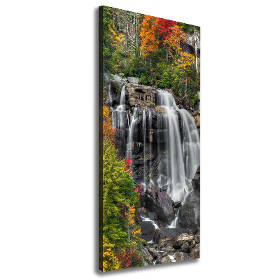 Canvas print Waterfall in autumn