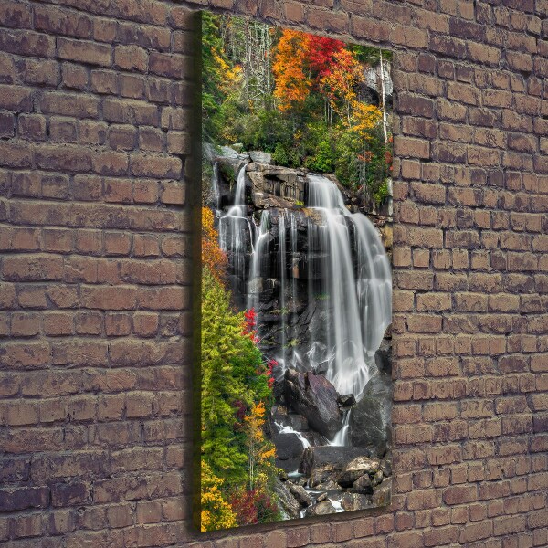 Canvas print Waterfall in autumn