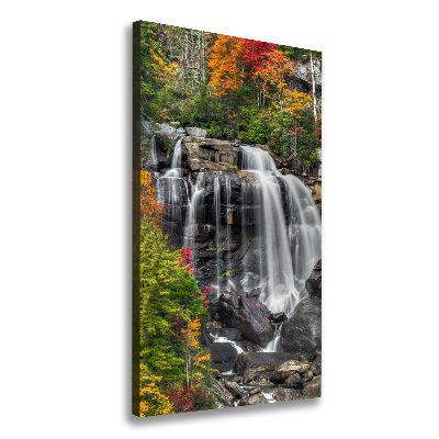 Canvas print Waterfall in autumn