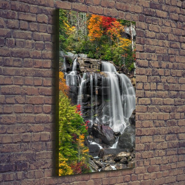 Canvas print Waterfall in autumn