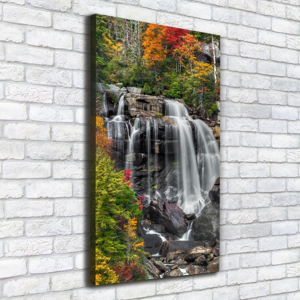 Canvas print Waterfall in autumn