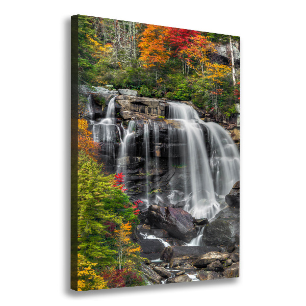 Canvas print Waterfall in autumn